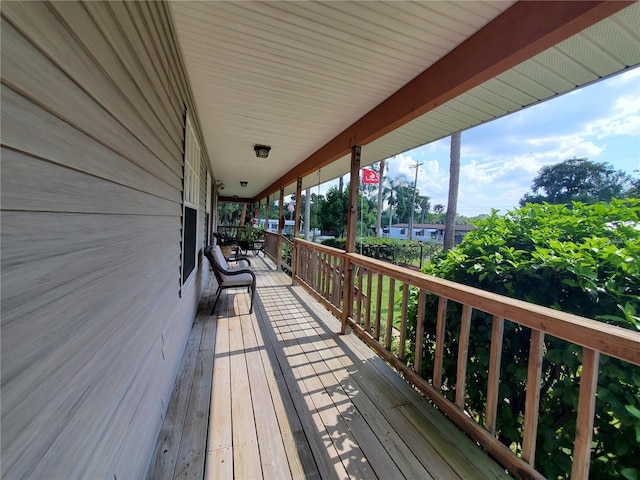 view of wooden terrace