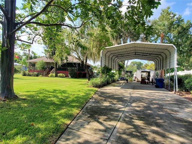 surrounding community featuring a lawn