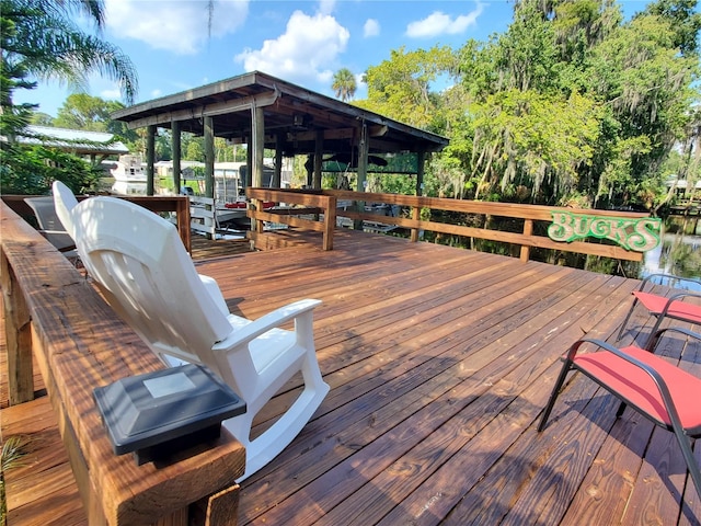 view of wooden terrace