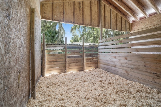 view of horse barn