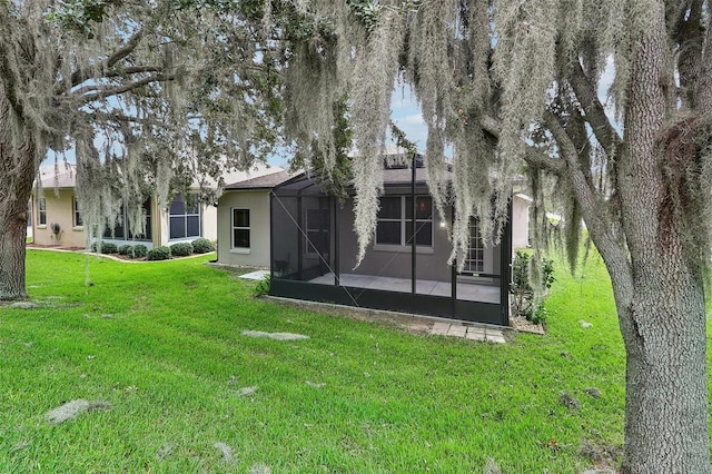 exterior space featuring a lanai