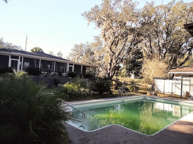 view of pool