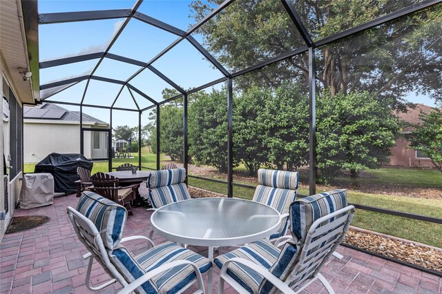 view of sunroom / solarium