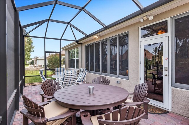 view of sunroom