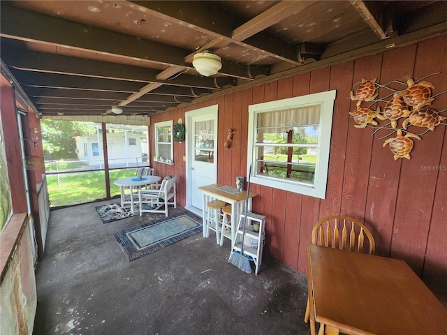 view of sunroom / solarium