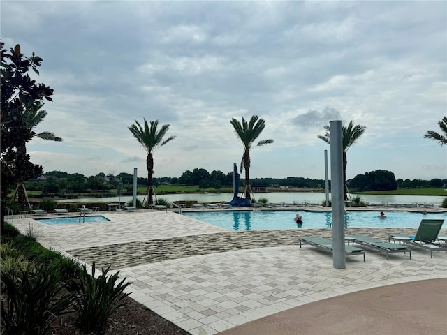 view of pool with a patio