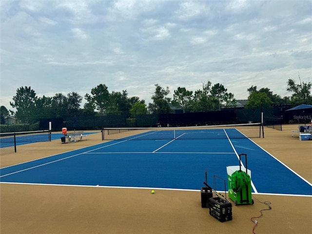 view of tennis court