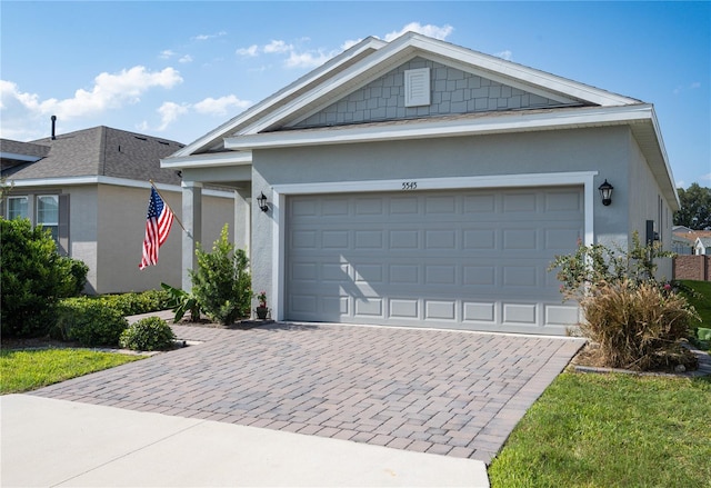 view of front of house featuring a garage