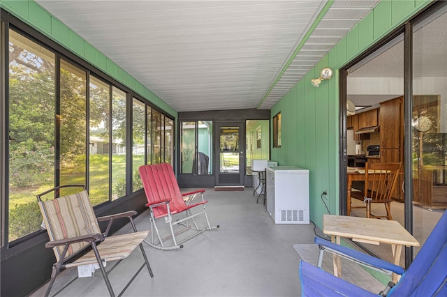 sunroom with a wealth of natural light