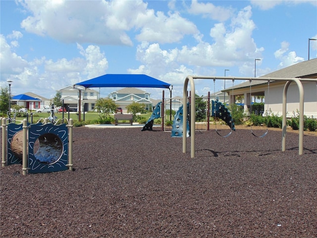 view of jungle gym