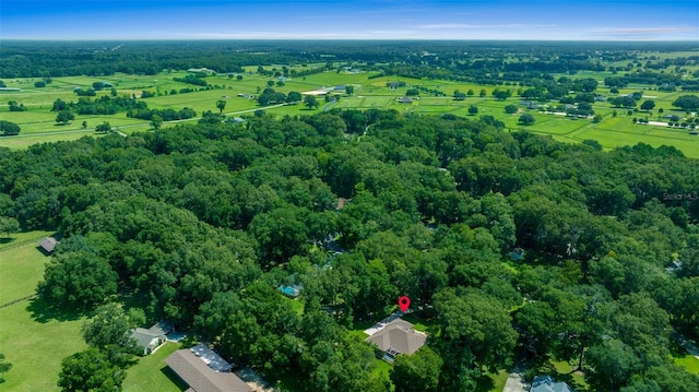 drone / aerial view with a rural view