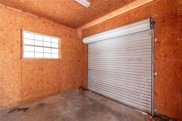 interior space featuring concrete floors