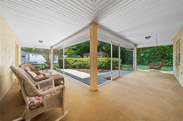 view of sunroom / solarium