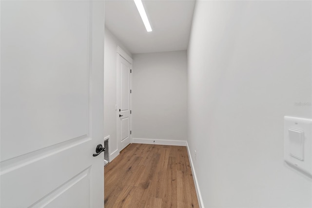 interior space featuring light wood-type flooring