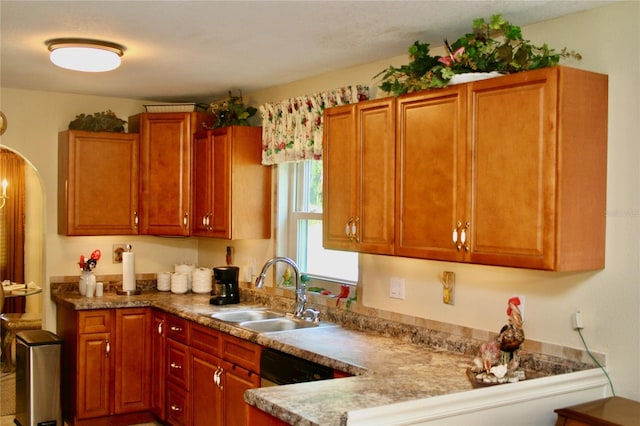 kitchen with dishwashing machine and sink