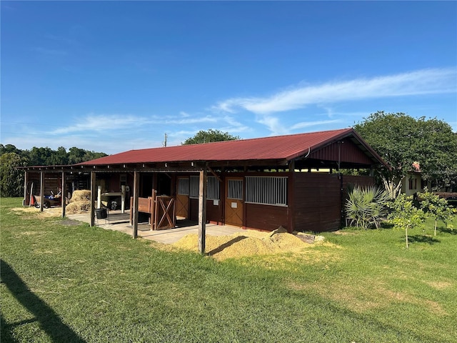 view of stable