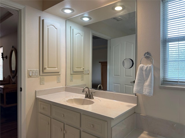 bathroom with vanity