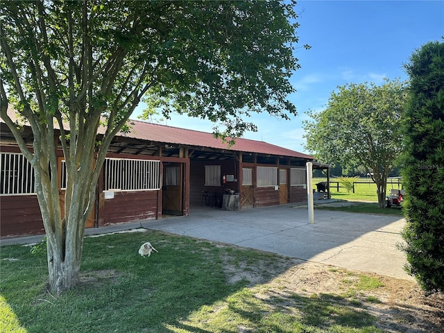 view of stable