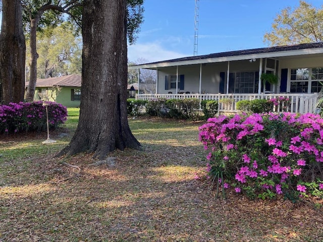 view of front of home with a porch