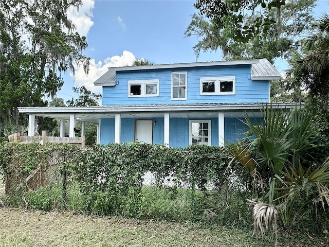 view of rear view of property