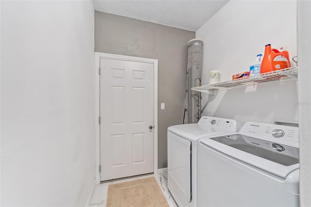 clothes washing area featuring laundry area and independent washer and dryer