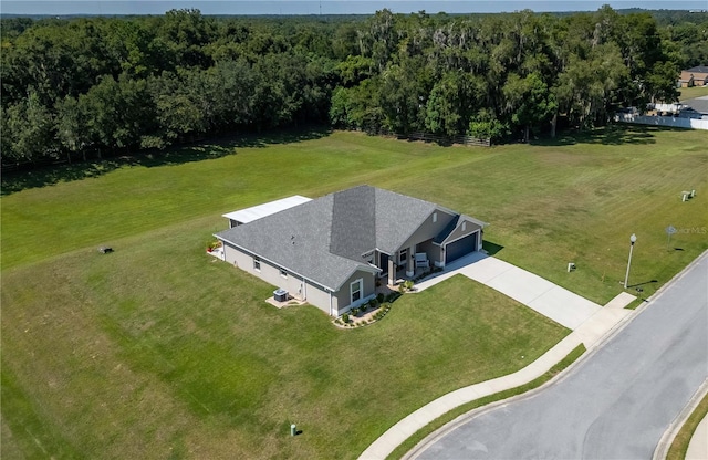 bird's eye view featuring a rural view