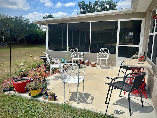 25 NW 45th Loop, Ocala, FL 34475 - view of patio / terrace with a sunroom