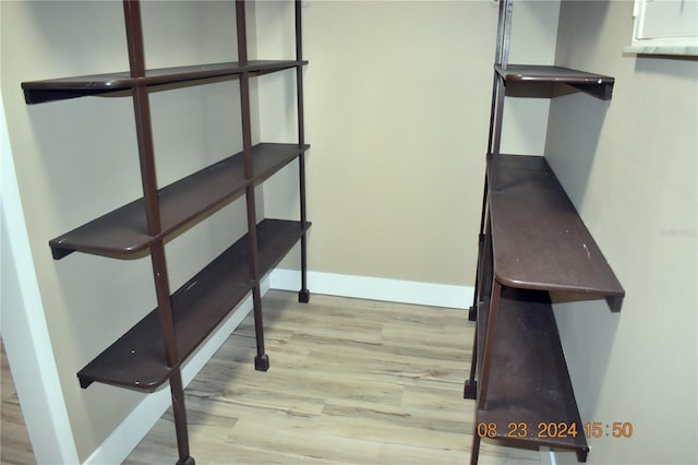 interior space featuring light wood-type flooring