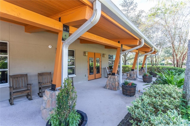 view of patio / terrace with french doors