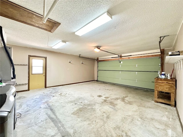 garage featuring washing machine and dryer