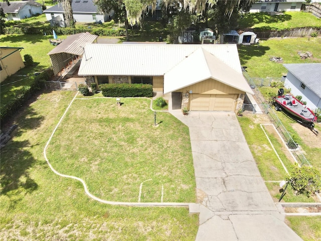 birds eye view of property