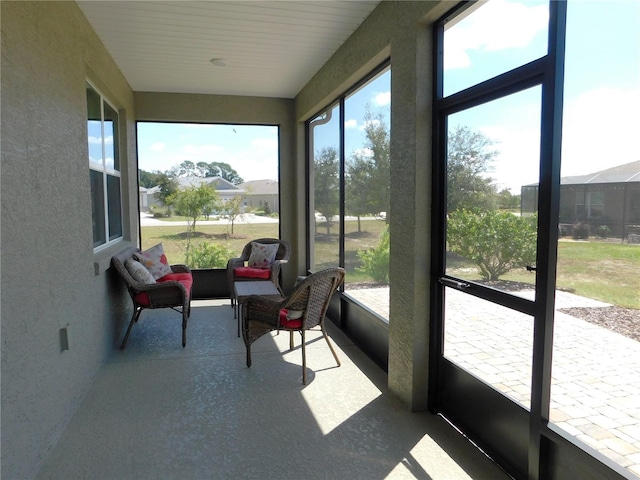 view of sunroom / solarium