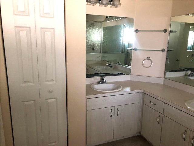 bathroom with vanity