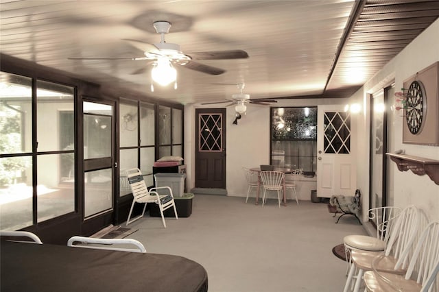 view of sunroom / solarium