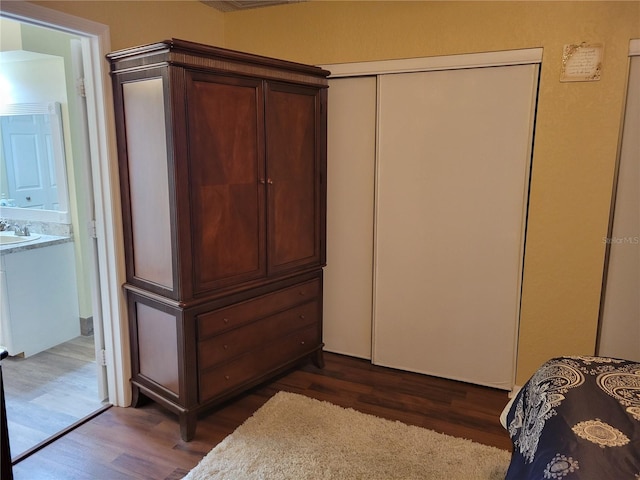 closet featuring sink