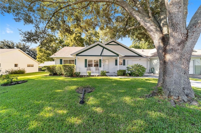 view of front of house with a front yard