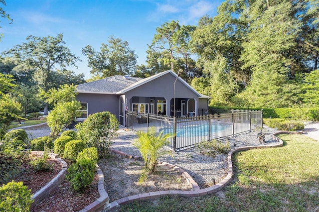 rear view of property with a patio