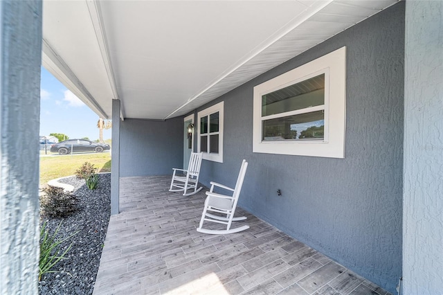 view of patio with covered porch