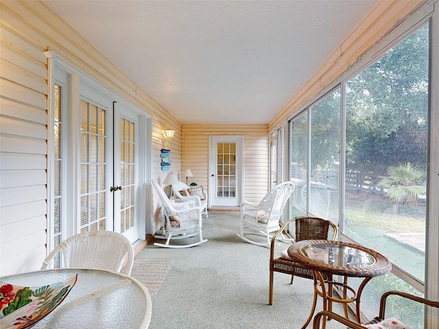 view of sunroom / solarium