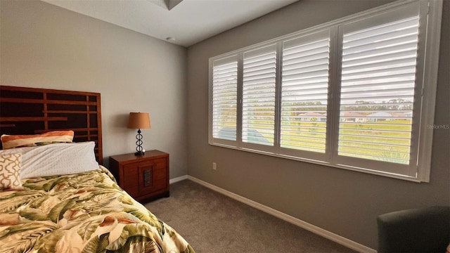 bedroom with carpet flooring