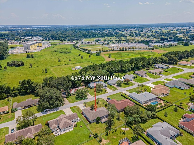 bird's eye view featuring a residential view