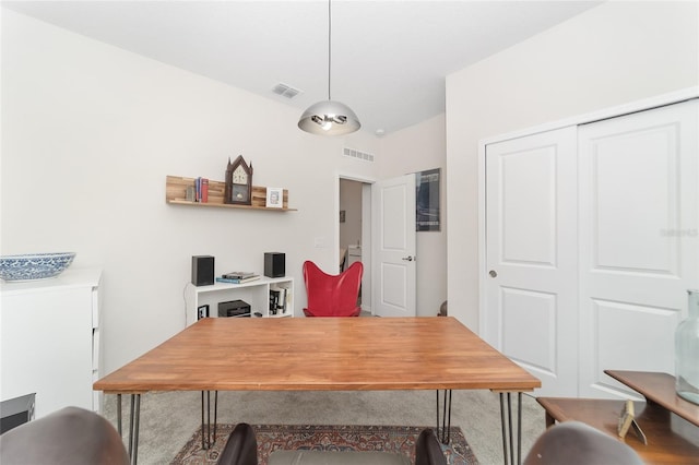 view of dining area