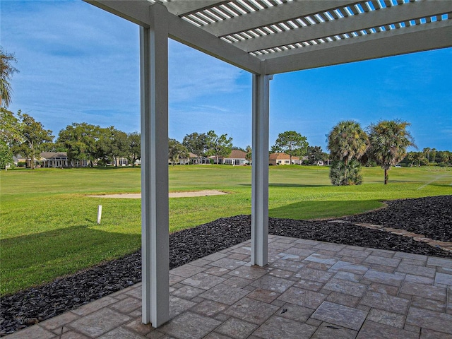 view of patio / terrace with a pergola