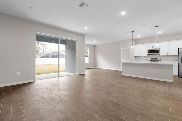 view of unfurnished living room