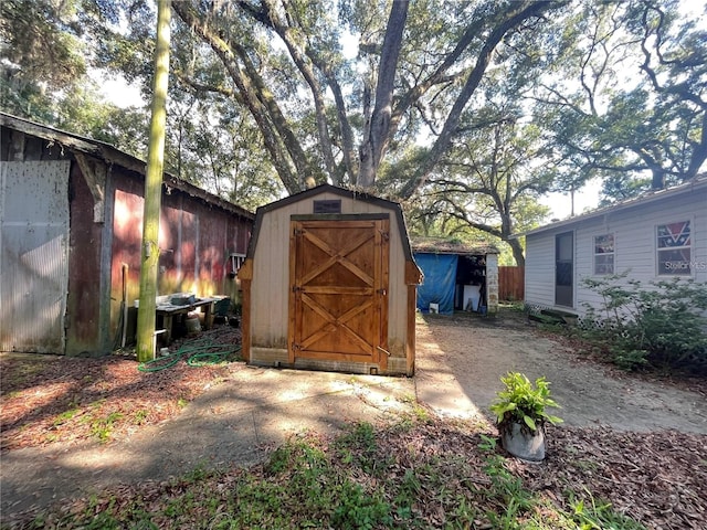 view of outbuilding