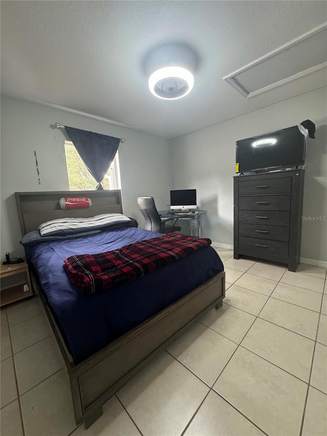 view of tiled bedroom