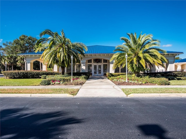 view of front of house featuring french doors