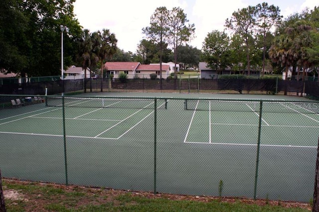 view of sport court