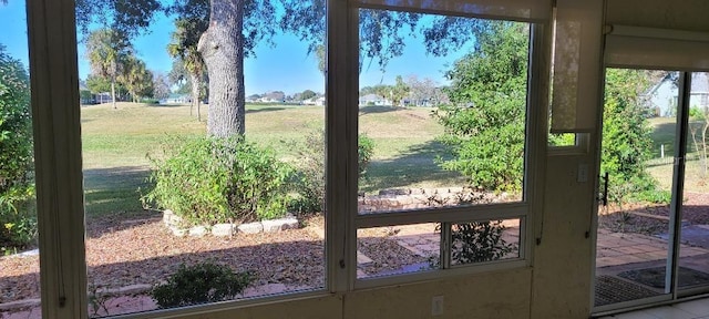 view of doorway to outside