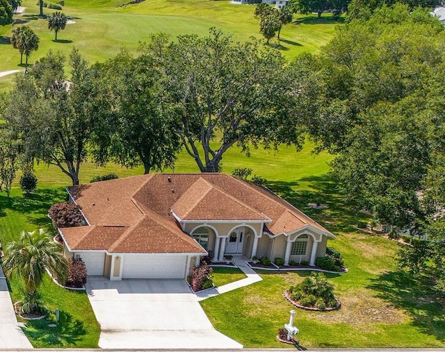 exterior space featuring a garage